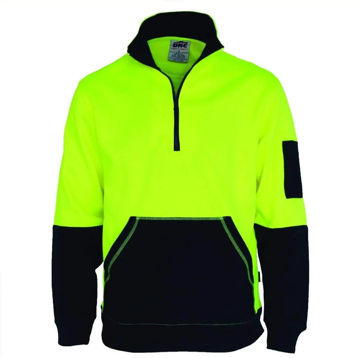 Dnc Workwear Hi-vis ½ Zip Super Fleecy - 3724 Metro Workwear.